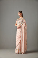 Blush Pink Saree Set