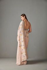 Blush Pink Saree Set