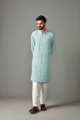 Aqua Blue Georgette Kurta Set