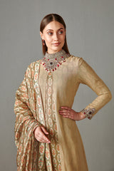 Gold Printed Suit Set