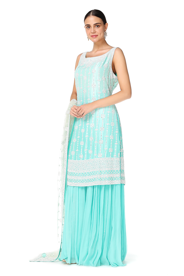 Ayat Kurta With Sharara Set