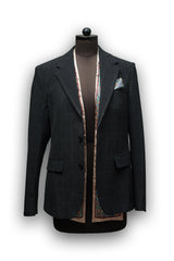 Turquoise Satin Printed Pocket Square & Neck Stole Gift Box